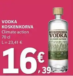 E.Leclerc Vodka koskenkorva climate action promoção