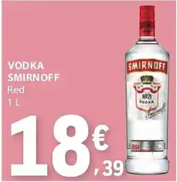 E.Leclerc Vodka smirnoff red promoção