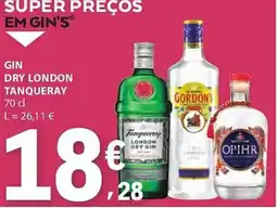 E.Leclerc Gin dry london tanqueray promoção