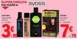 E.Leclerc Espuma syoss volume lift promoção