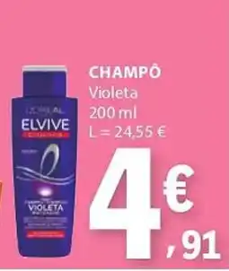 E.Leclerc Champó violeta promoção