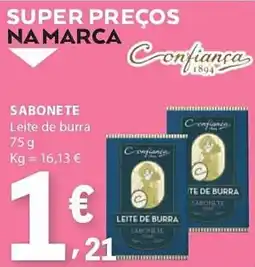 E.Leclerc Sabonete leite de burra confiança 1894 promoção
