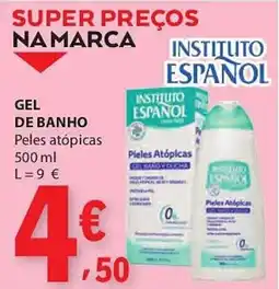 E.Leclerc Gel de banho instituto español peles atópicas promoção