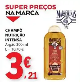 E.Leclerc Champô nutrição intensa argão promoção