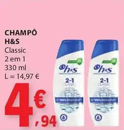 E.Leclerc Champô h&s promoção