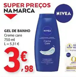 E.Leclerc Nivea gel de banho creme care promoção