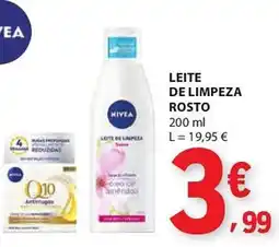 E.Leclerc Leite de limpeza rosto nivea promoção