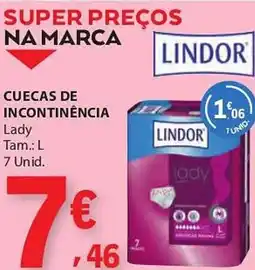 E.Leclerc Cuecas de incontinência lindor promoção