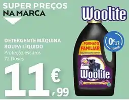 E.Leclerc Detergente máquina roupa líquido woolite promoção