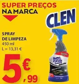 E.Leclerc Spray de limpeza clen promoção