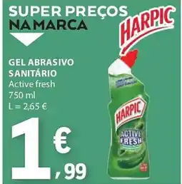 E.Leclerc Harpic gel abrasivo sanitário active fresh promoção