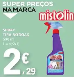 E.Leclerc Spray tira nódoas mistolin promoção