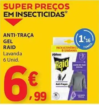 E.Leclerc Anti-traça gel raid lavanda promoção