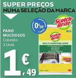E.Leclerc Pano multiusos Scotch Brite promoção