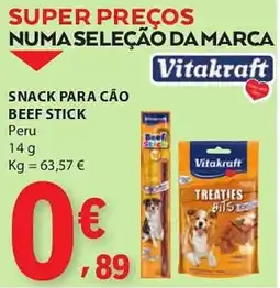 E.Leclerc Snack para cão beef stick vitakraft promoção
