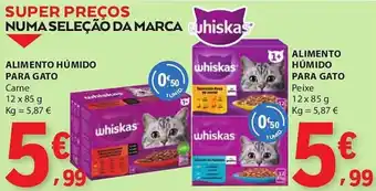 E.Leclerc Alimento humido para gato whiskas promoção