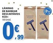E.Leclerc Lâminas de barbear descartáveis €co+ promoção