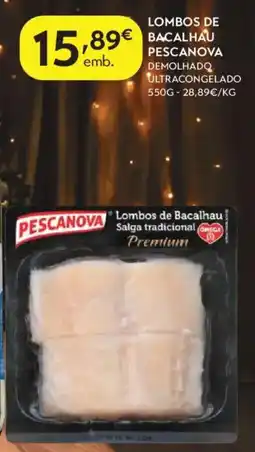 Spar Lombos de bacalhau pescanova demolhado ultracongelado promoção