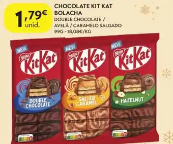 Chocolate kit kat bolacha