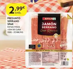 Spar Presunto serrano spar promoção