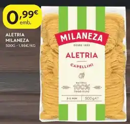 Spar Aletria milaneza promoção