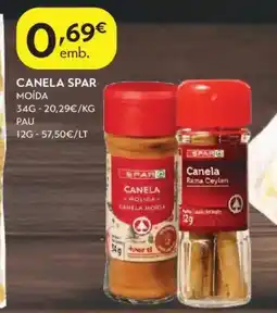 Spar Canela spar moída promoção