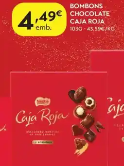 Spar Bombons chocolate caja roja promoção
