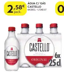 Spar Água c/ gás castello promoção