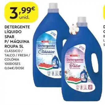 Spar Detergente líquido spar p/ máquina roupa promoção