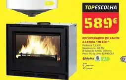 Bricomarché Recuperador de calor a lenha "70 eco" promoção