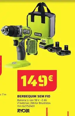 Bricomarché Ryobi berbequim sem fio promoção