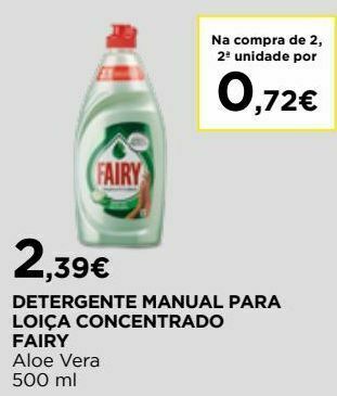 Detergente líquido fairy