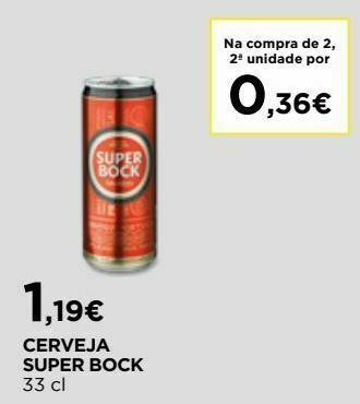 El Corte Inglés Cerveja super bock promoção