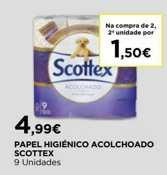 El Corte Inglés Papel higiênico scottex promoção