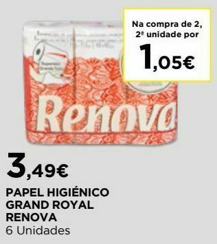 El Corte Inglés Papel higiênico renova promoção