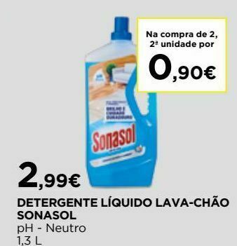 El Corte Inglés Detergente líquido sonasol promoção