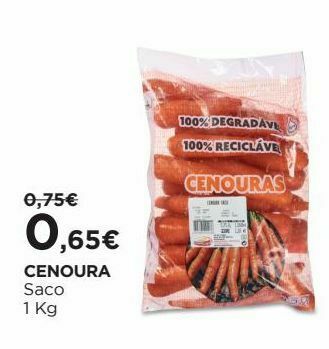 El Corte Inglés Cenouras promoção