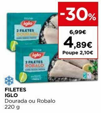 El Corte Inglés Peixe congelado iglo promoção