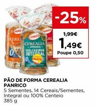 El Corte Inglés Pão de forma panrico promoção