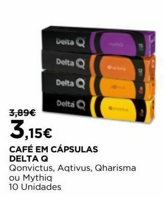 El Corte Inglés Cápsulas de café delta q promoção