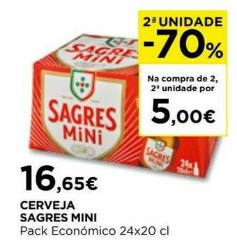 El Corte Inglés Cerveja sagres promoção