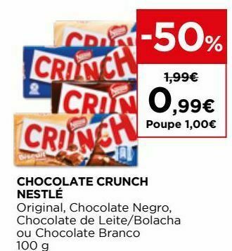 El Corte Inglés Chocolates crunch promoção