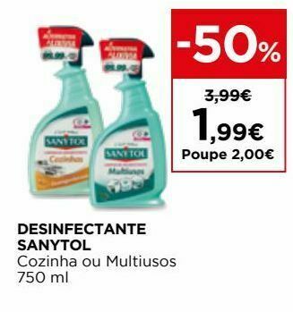 El Corte Inglés Desinfetante sanytol promoção