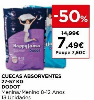 El Corte Inglés Fraldas dodot promoção