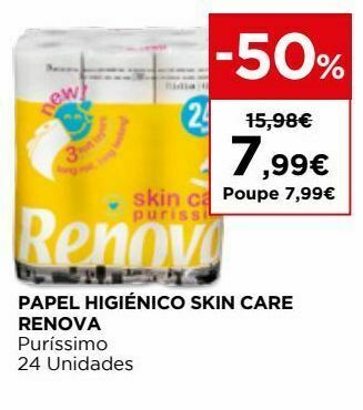 El Corte Inglés Papel higiênico renova promoção