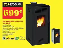 Bricomarché Salamandra a pellets "adrano" promoção