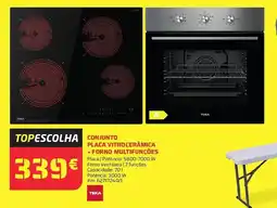 Bricomarché Conjunto placa vitrocerâmica + forno multifunções promoção
