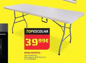 Bricomarché Mesa portátil promoção