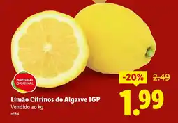 Lidl Limão Citrinos do Algarve IGP promoção