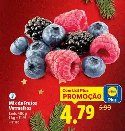 Lidl Mix de Frutos Vermelhos promoção